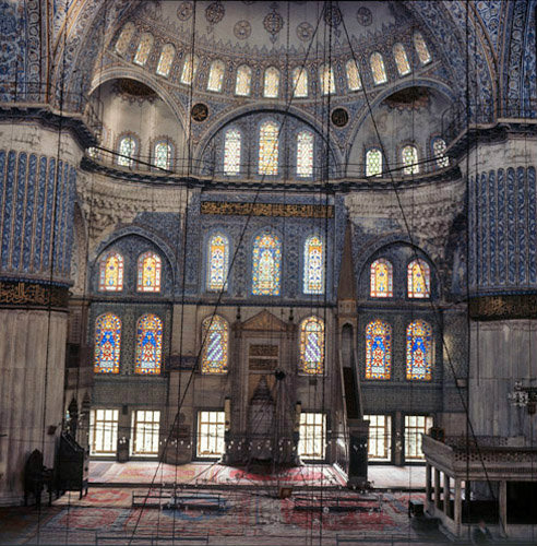 Turkey Istanbul the Sultan Ahmet or Blue Mosque built by the Imperial architect Mehmet Aga